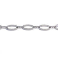 Silver white stone design beaded bracelet