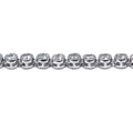 Silver white stone tennis bracelet
