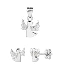 Angel jewel set AG925 silver, rhodium plated (without chain)