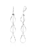 Drop shaped hanging design earrings