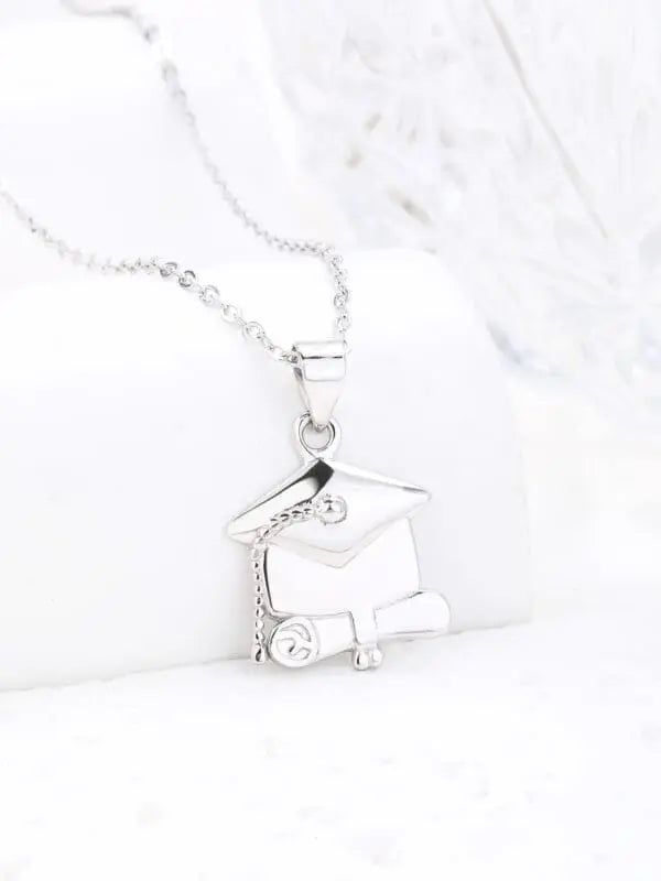 Silver graduation medal