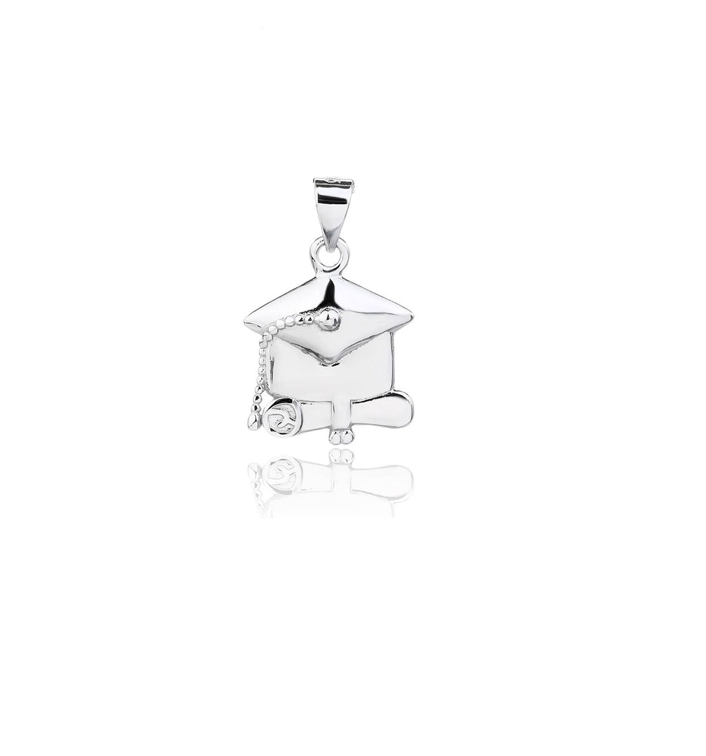 graduation medal in hallmarked, rhodium-plated 925 sterling silver – detail view – DRESCHER Jewellery®