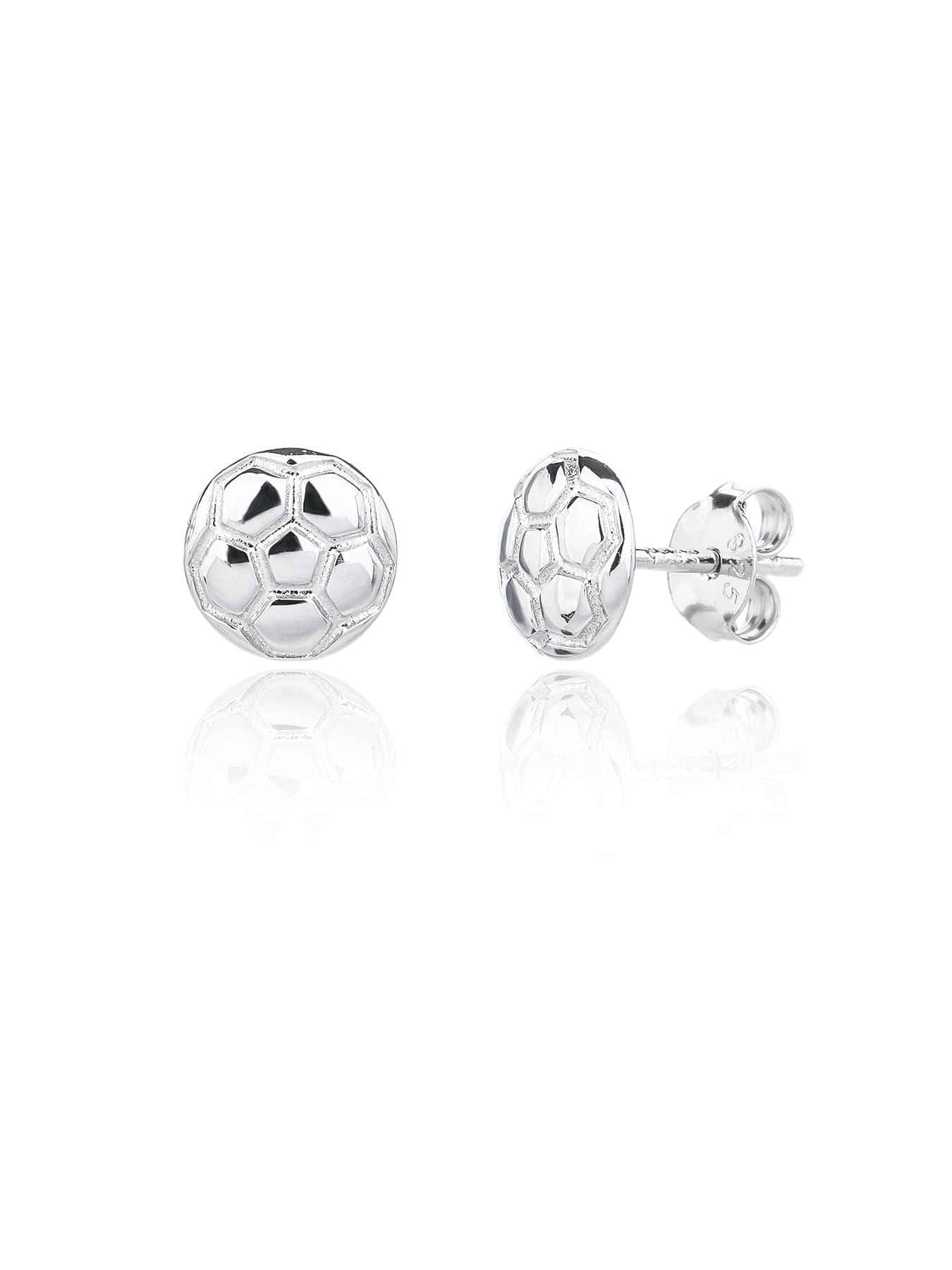 football wedge set in hallmarked, rhodium-plated 925 sterling silver – lifestyle view – DRESCHER Jewellery®