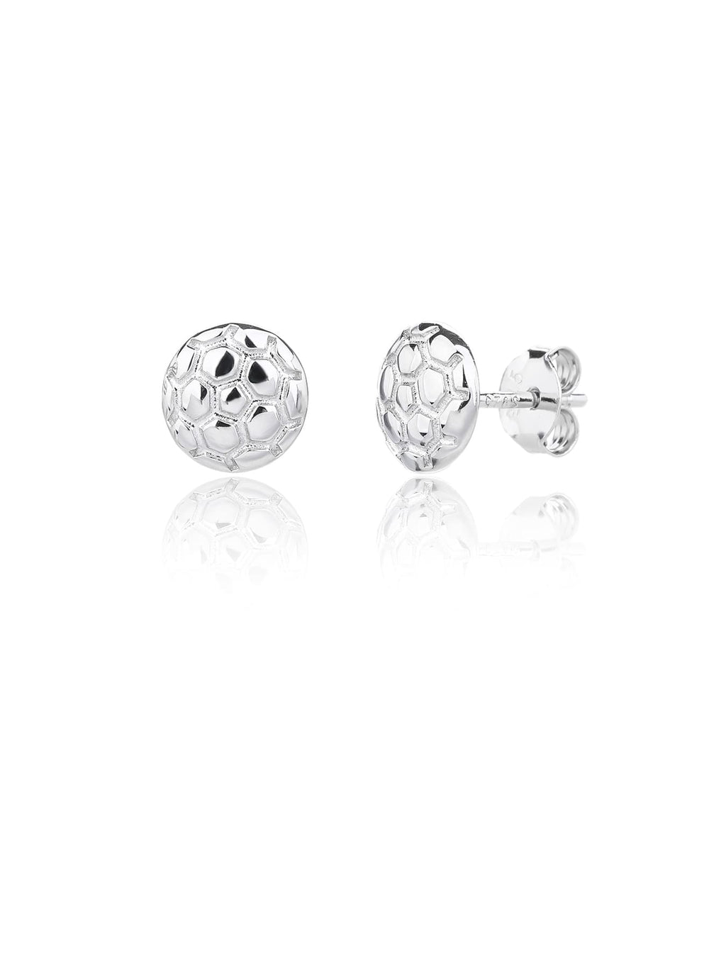 handball wedge set in hallmarked, rhodium-plated 925 sterling silver – dimensions view – DRESCHER Jewellery®