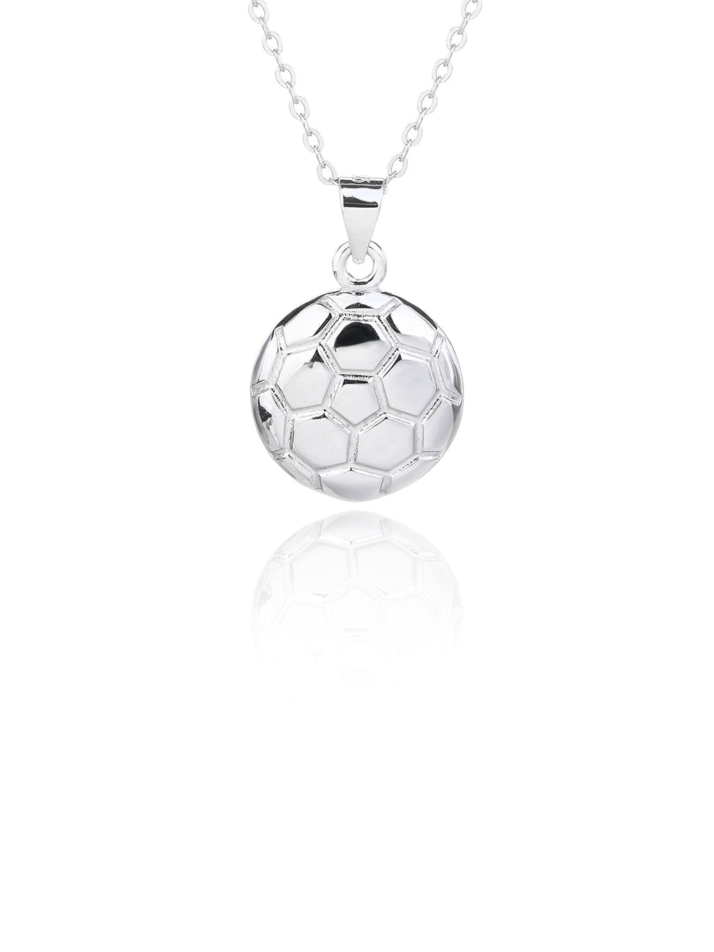handball wedge set in hallmarked, rhodium-plated 925 sterling silver – pendant front view – DRESCHER Jewellery®