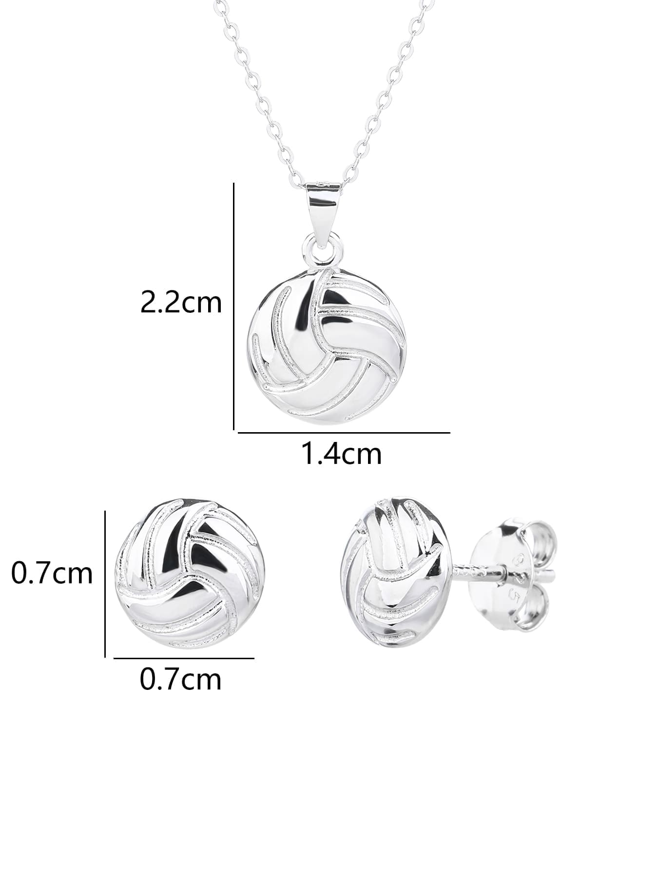 water polo wedge set in hallmarked, rhodium-plated 925 sterling silver – lifestyle view – DRESCHER Jewellery®