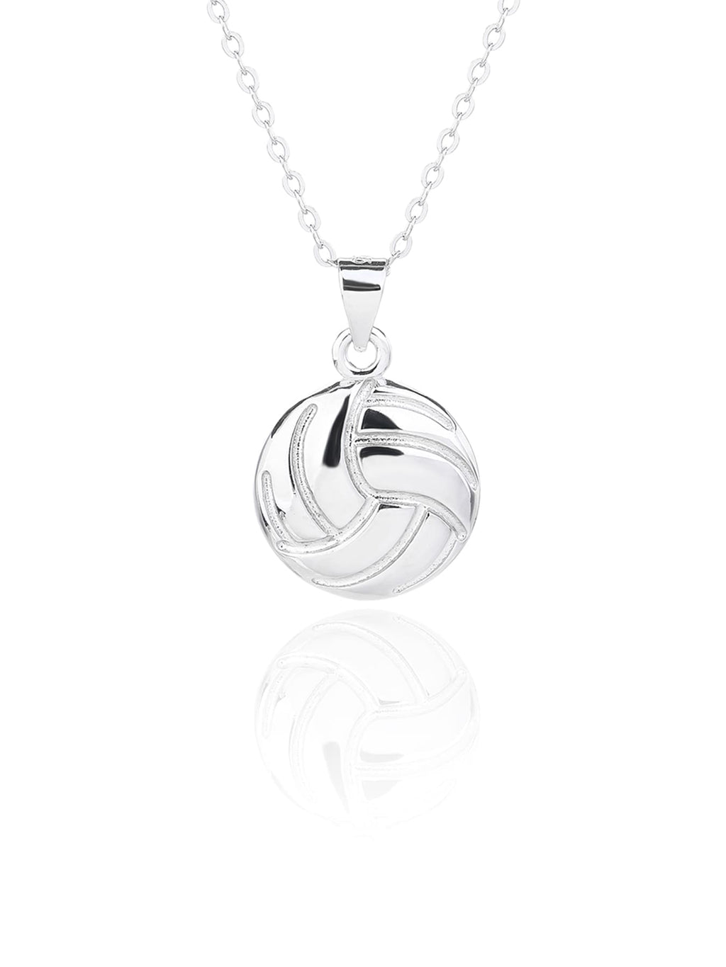 water polo wedge set in hallmarked, rhodium-plated 925 sterling silver – earrings front and side views – DRESCHER Jewellery®