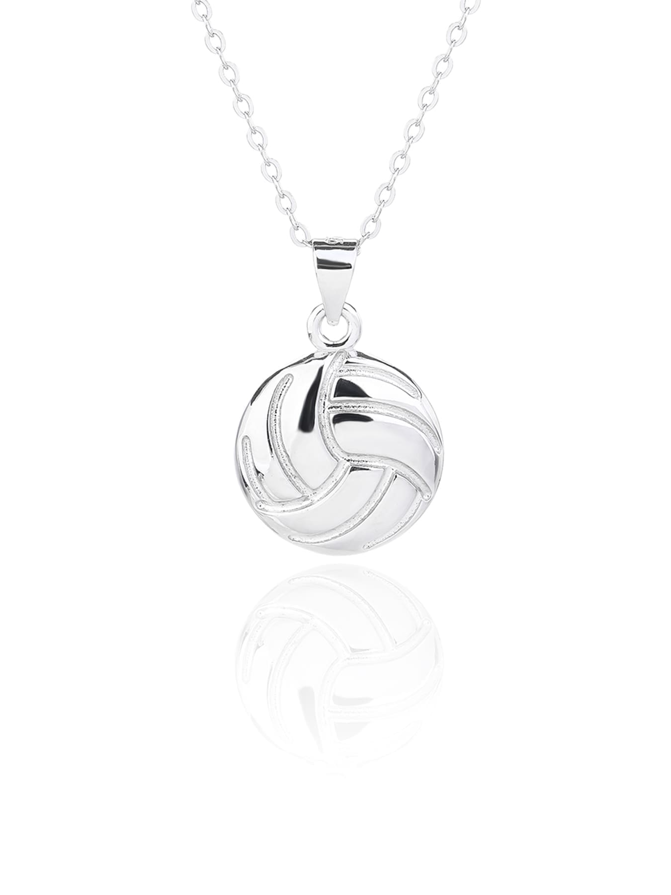 water polo wedge set in hallmarked, rhodium-plated 925 sterling silver – earrings front and side views – DRESCHER Jewellery®
