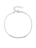 Bracelet with white cubic zirconia stones