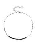 Bracelet with black zirconia stones