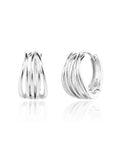 Stoneless fantasy hoop earrings