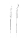 Letter pattern hanging earrings