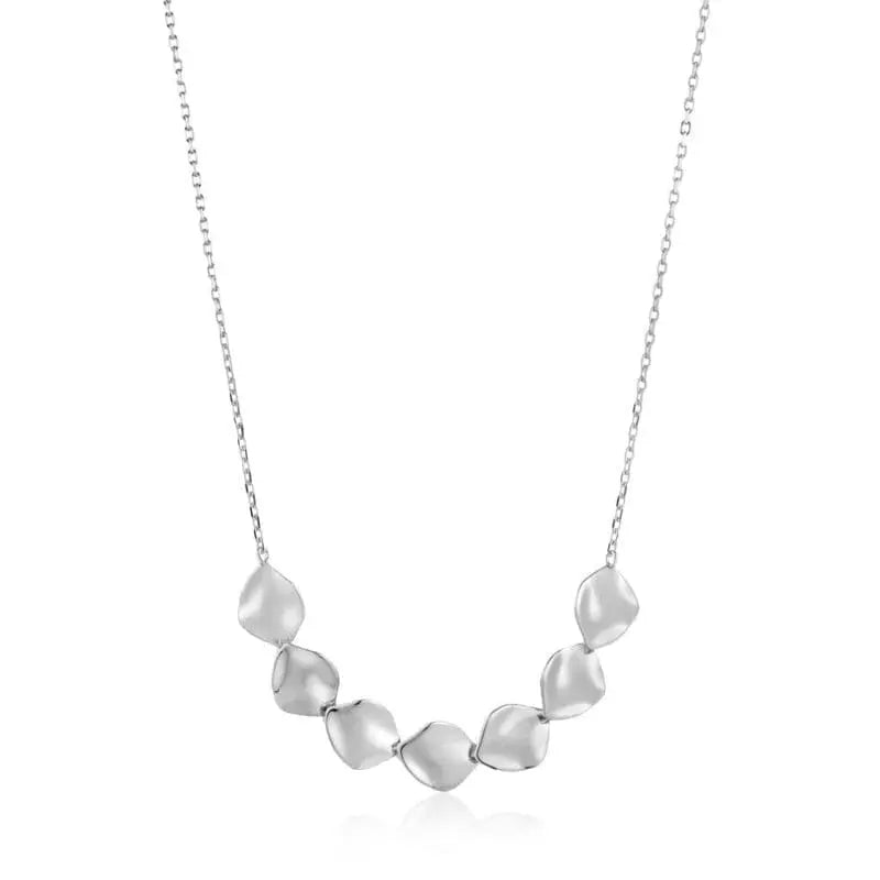 Ania Haie silver necklace with small flat pendants