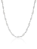 Necklace with white zirconia stones