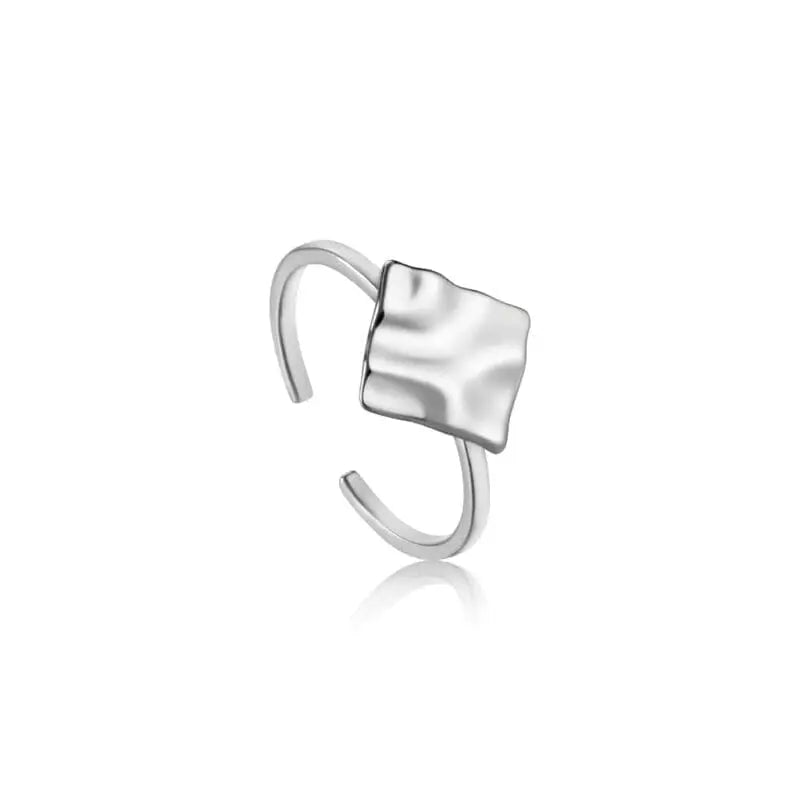 Ania Haie Crush Square adjustable ring