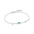 Ania Haie silver bracelet with turquoise stone