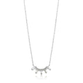 Ania Haie silver necklace with white zirconia stone