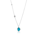 Ania Haie silver necklace with turquoise pendant