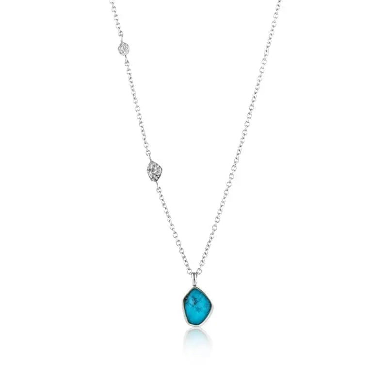 Ania Haie silver necklace with turquoise pendant