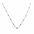 Silver twisted berry chain 42 cm
