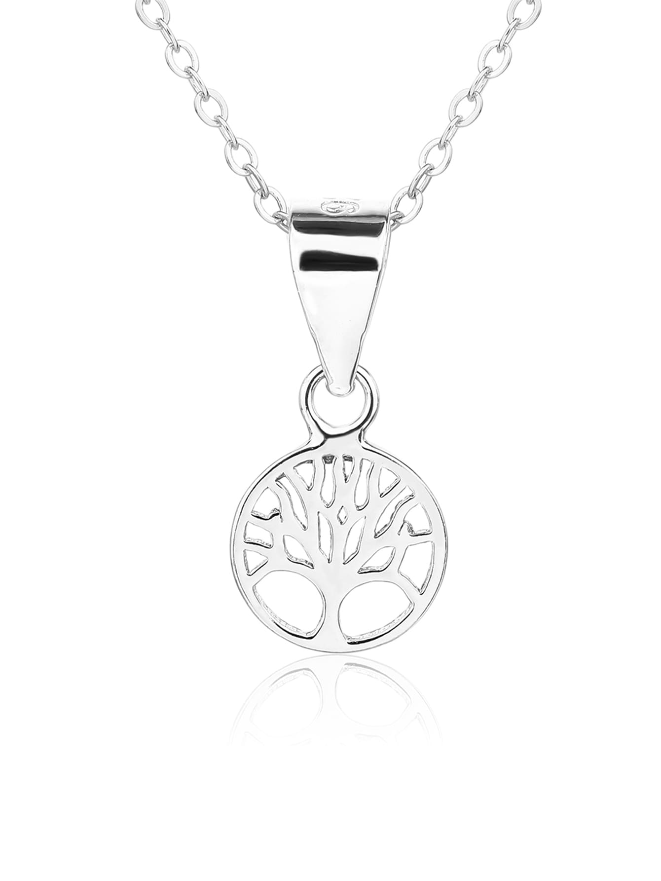 Tree of Life pendant and earring set (without chain) in hallmarked, rhodium-plated 925 sterling silver – alternate component view – DRESCHER Jewellery®