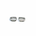 Silver small hoop earrings