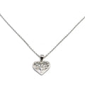 Silver chain with white stone tree of life pendant