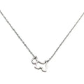 Silver chain with dog pendant