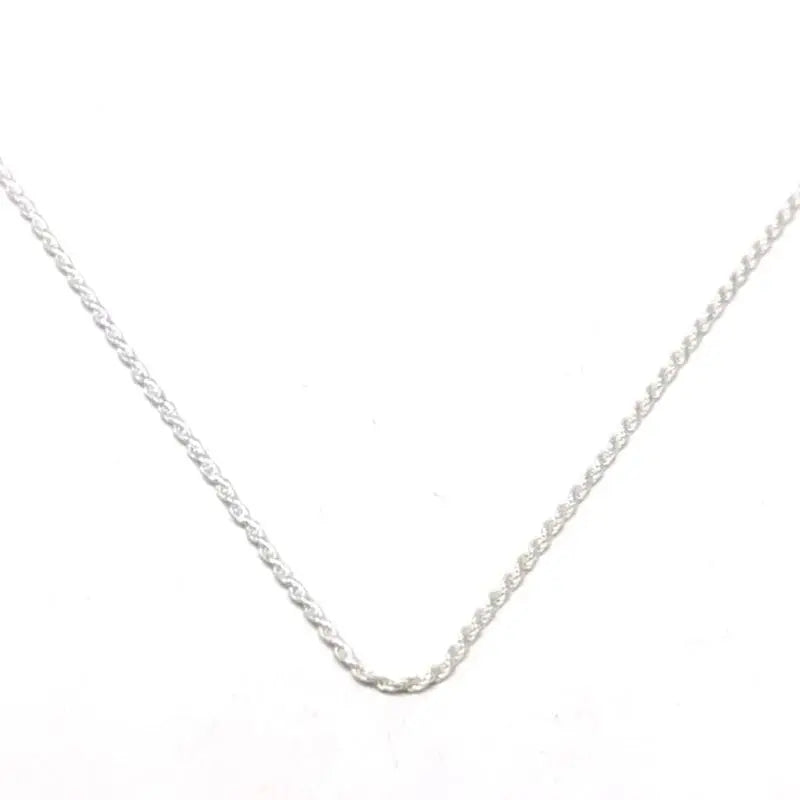 chain Walles 60cm /thin/ in hallmarked, rhodium-plated 925 sterling silver – front view – DRESCHER Jewellery®