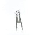 Silver dangle design earrings