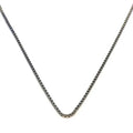 Silver thick dice chain /male/ 60cm