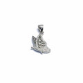 White stone butterfly pendant