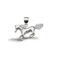 Horse pendant with stones