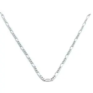 Silver chain Figaro 60cm