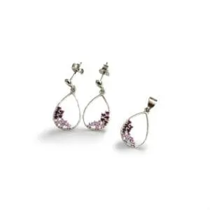 Pink Harmony Droplet Jeweled