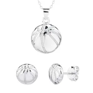 Silver basketball wedge set