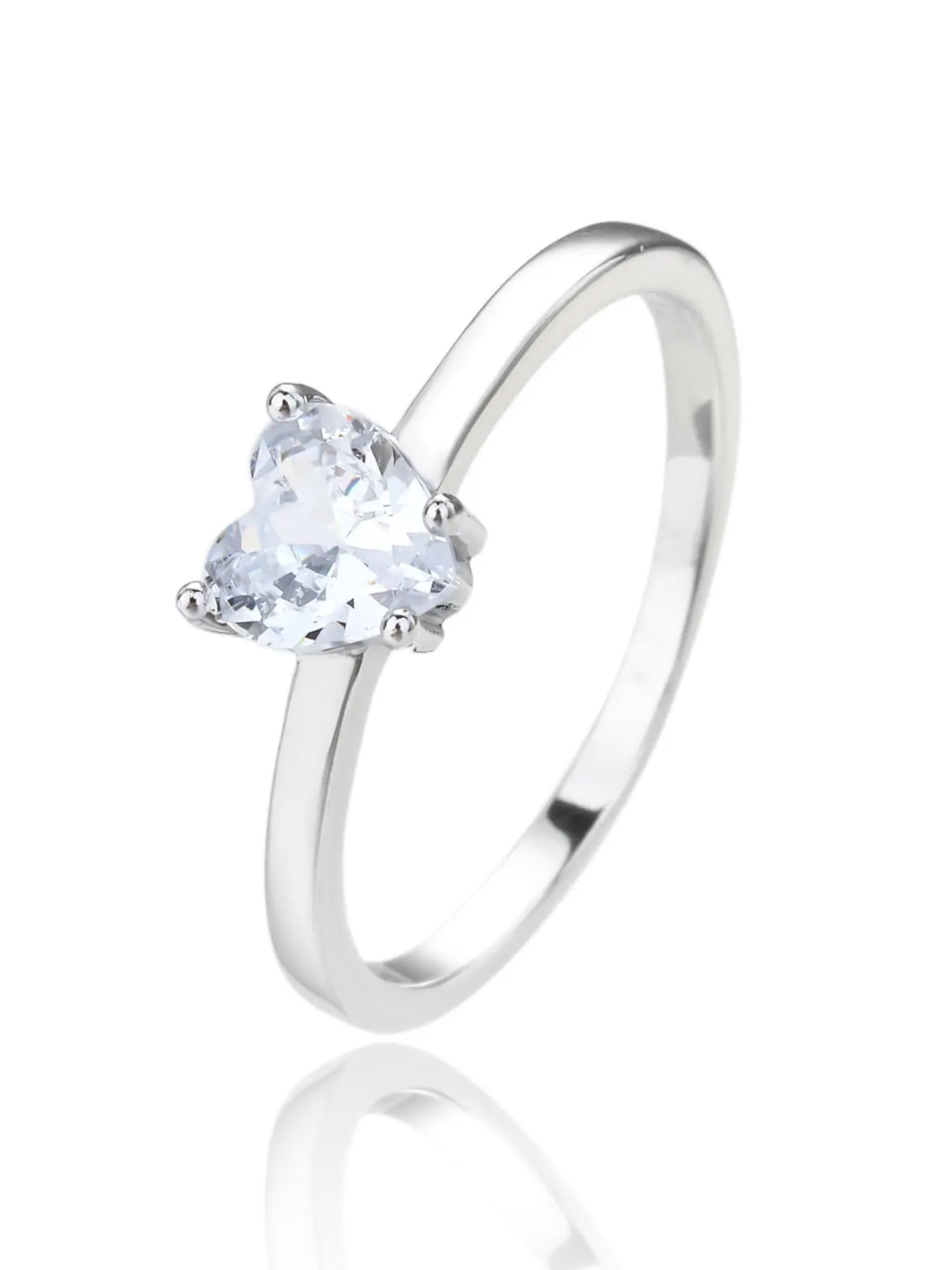 Ezüst szív alakú köves gyűrű_4