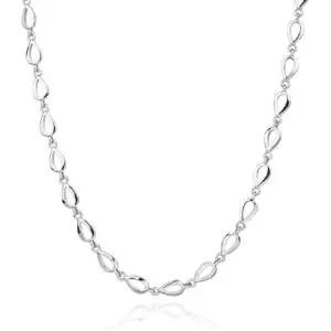 Drop pattern necklace - 44,5+4 cm