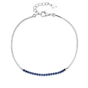 Armband mit blauen Zirkoniasteinen