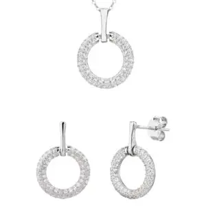 Circular cubic zirconia bezel set - sparkle every moment