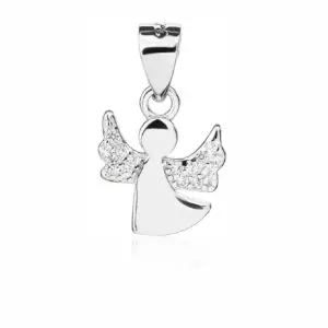 Angel pendant AG925 silver, rhodium plated (without chain)