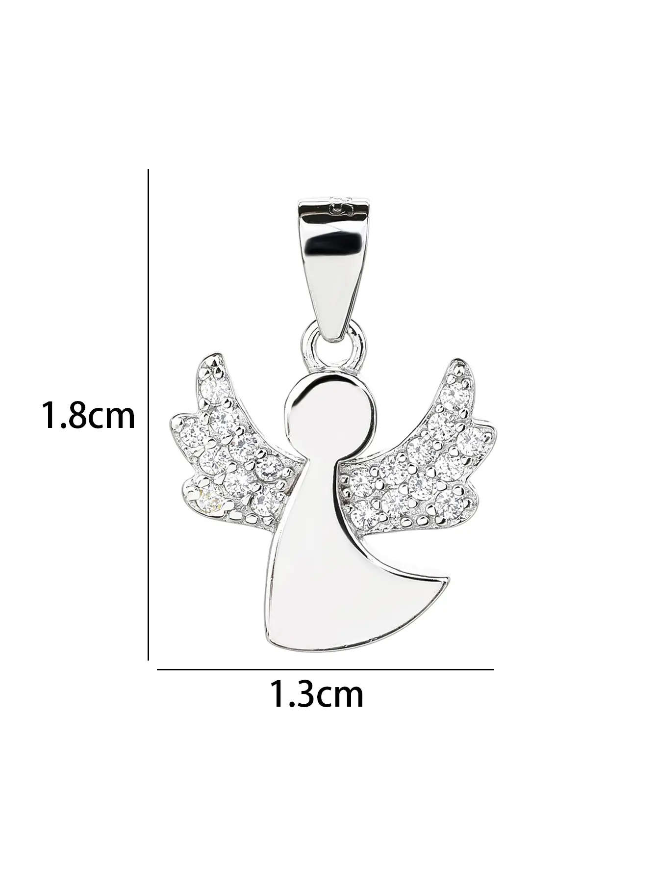 Angyal medál AG925 ezüst, ródium bevonattal_1