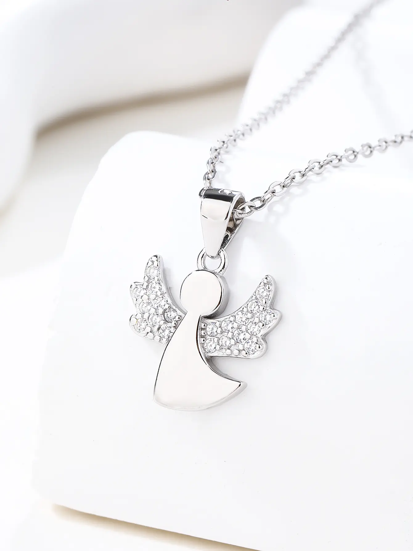 Angyal medál AG925 ezüst, ródium bevonattal_3